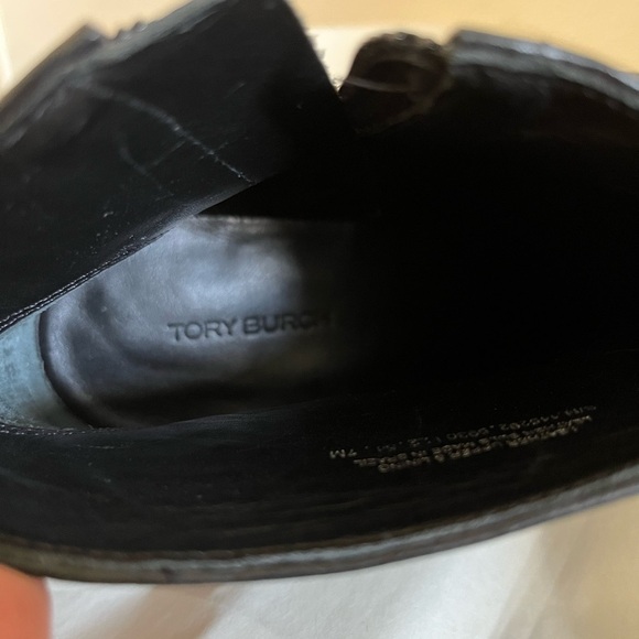 Tory Burch Sleek Black Leather Boots - Picture 12 of 14